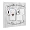 Stupell Industries Beards Vs. Mullets Toilet Paper Bathroom Humor Expression Wall Plaque Art